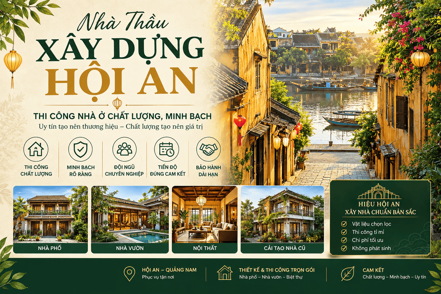 Nhà Thầu Xây Dựng Hội An