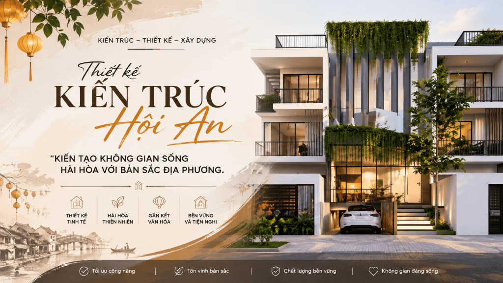 Thiết kế kiến trúc Hội An – Kiến tạo không gian sống hài hòa với bản sắc địa phương 1 Thiết kế kiến trúc Hội An