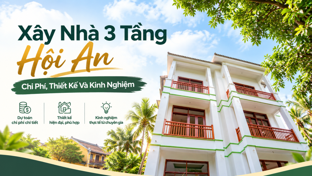 Xây Nhà 3 Tầng Hội An – Chi Phí, Thiết Kế Và Kinh Nghiệm 5 Xây Nhà 3 Tầng Hội An