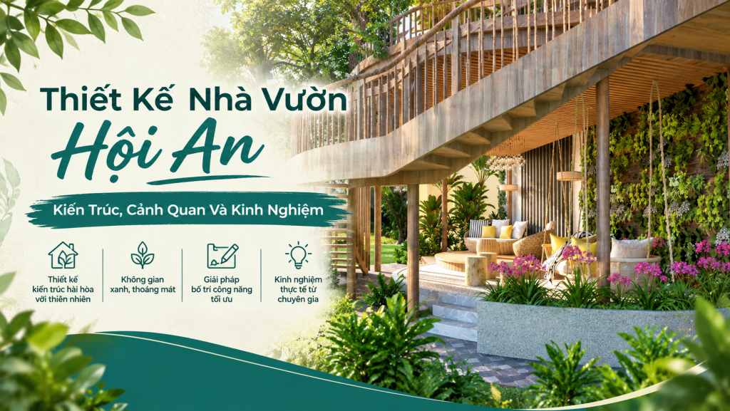Thiết Kế Nhà Vườn Hội An – Kiến Trúc, Cảnh Quan Và Kinh Nghiệm 6 Thiết Kế Nhà Vườn Hội An